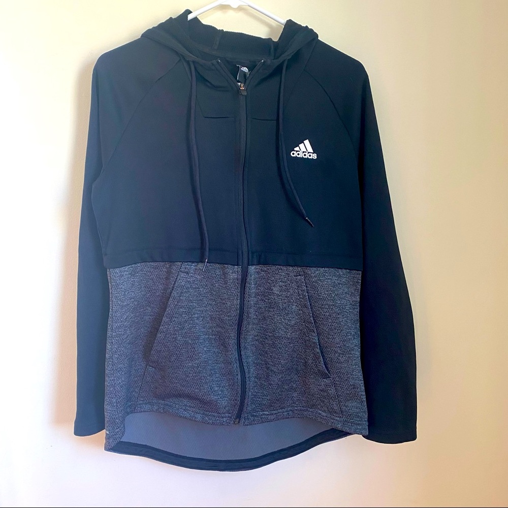 Adidas Active wear Climawarm Jacket Womens M Black Grey